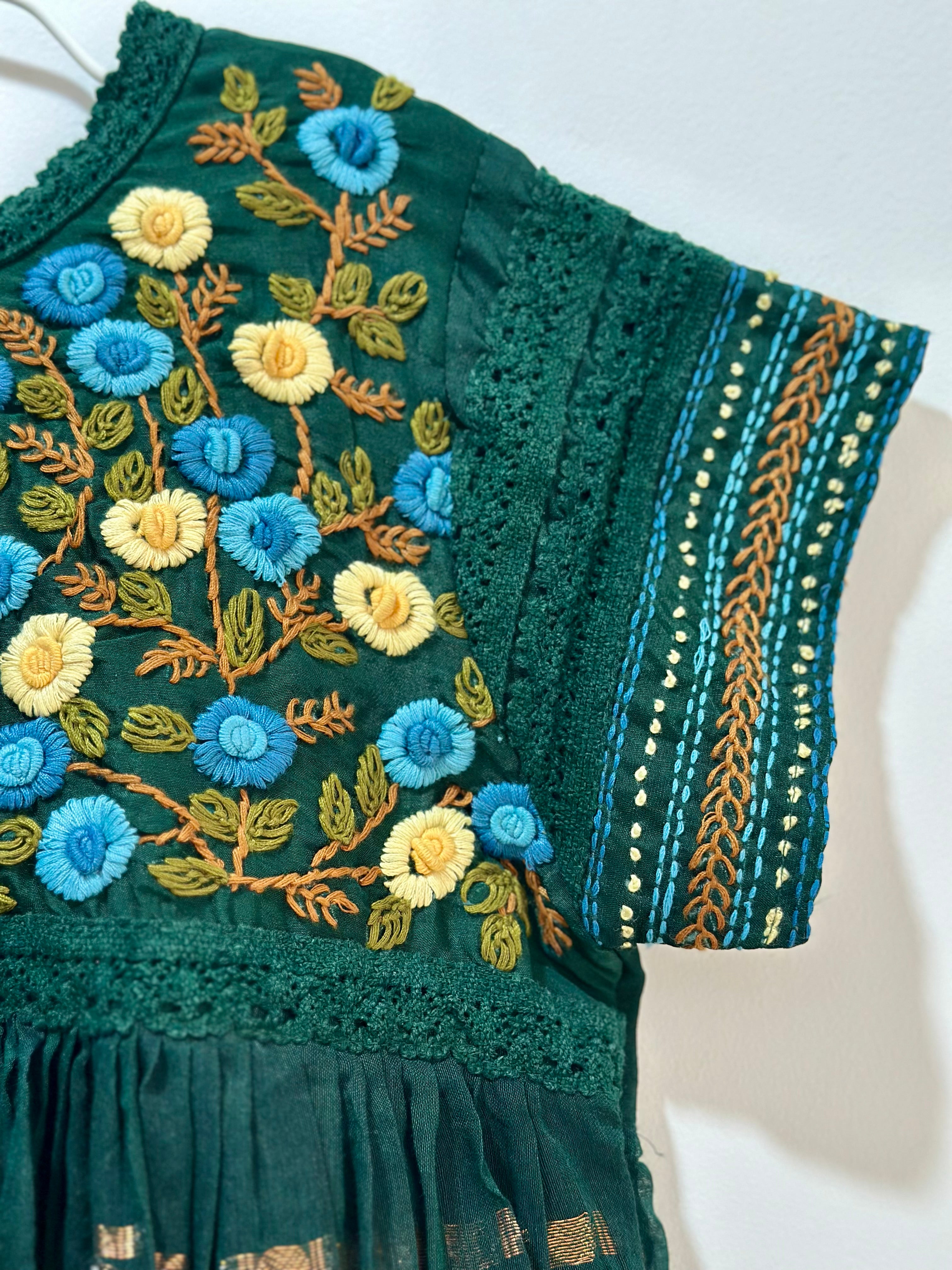 Green Vintage Bloom Dress