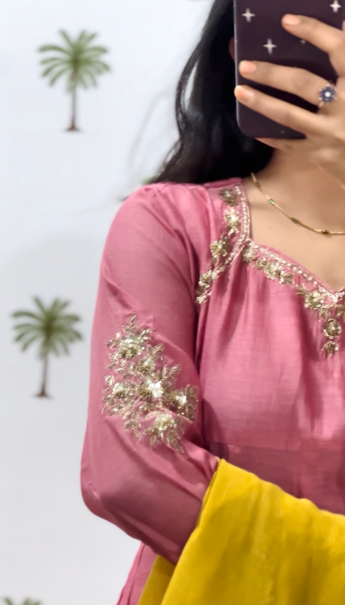 Noor chanderi embroidery set