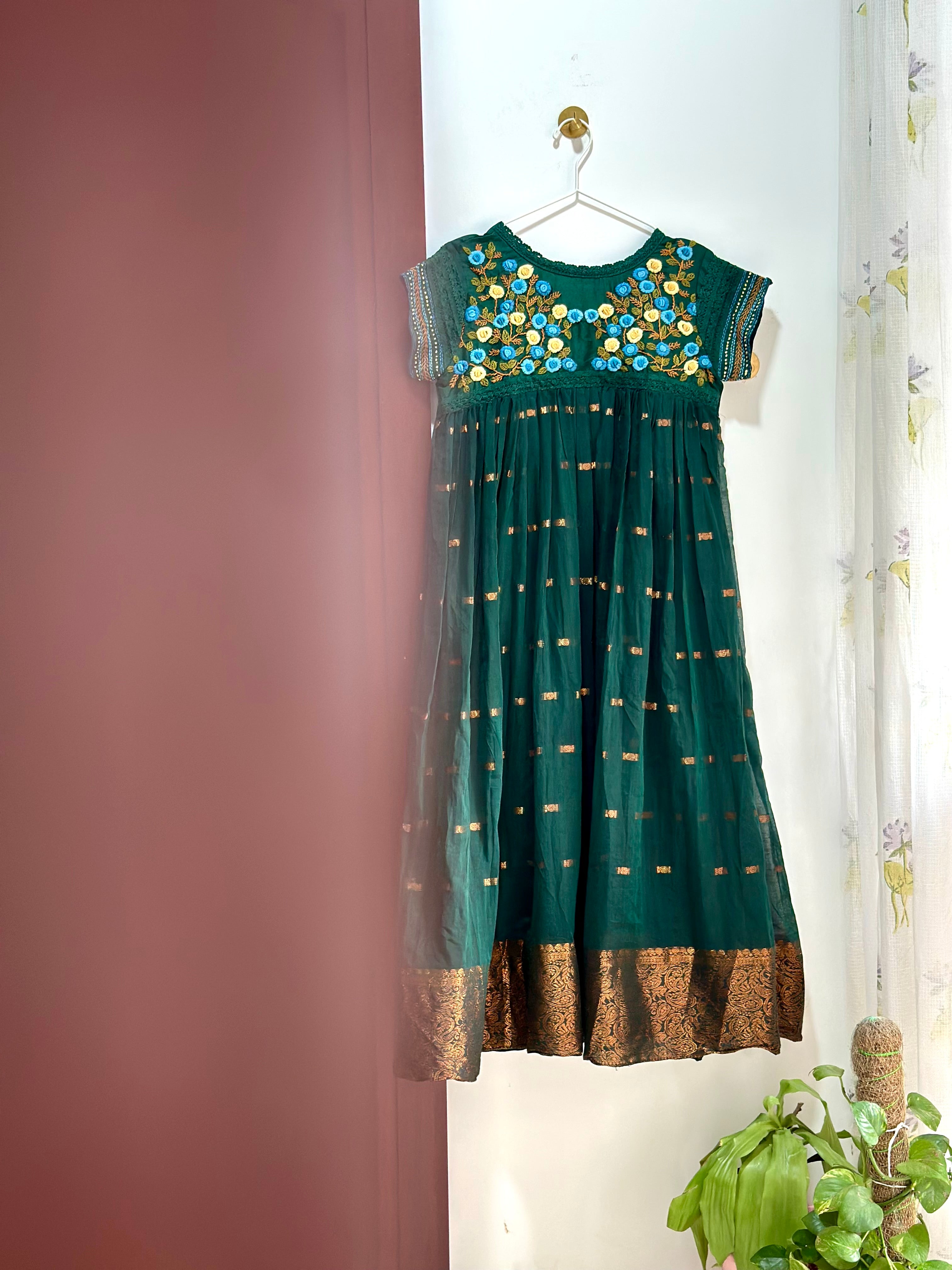 Green Vintage Bloom Dress