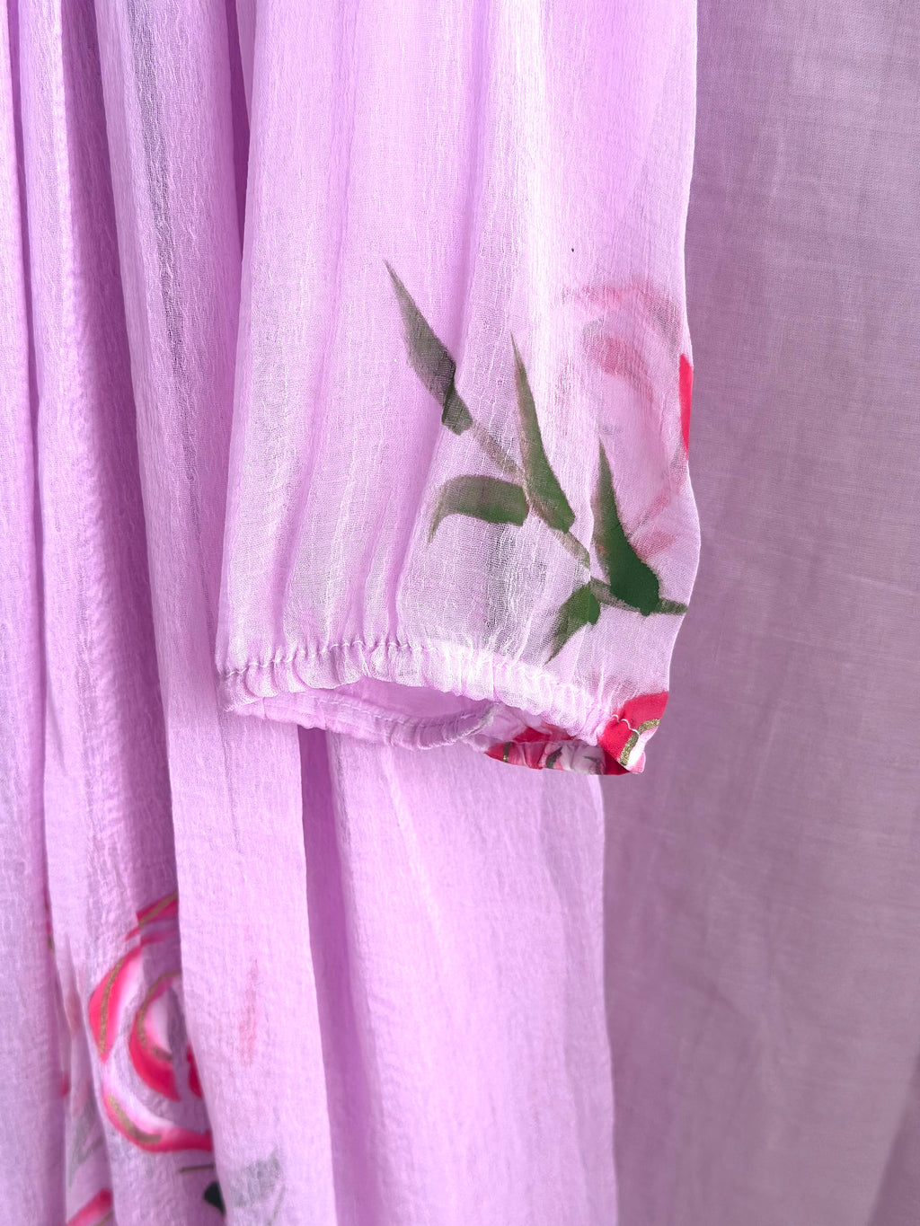 Cherry blossom chiffon anarkali set