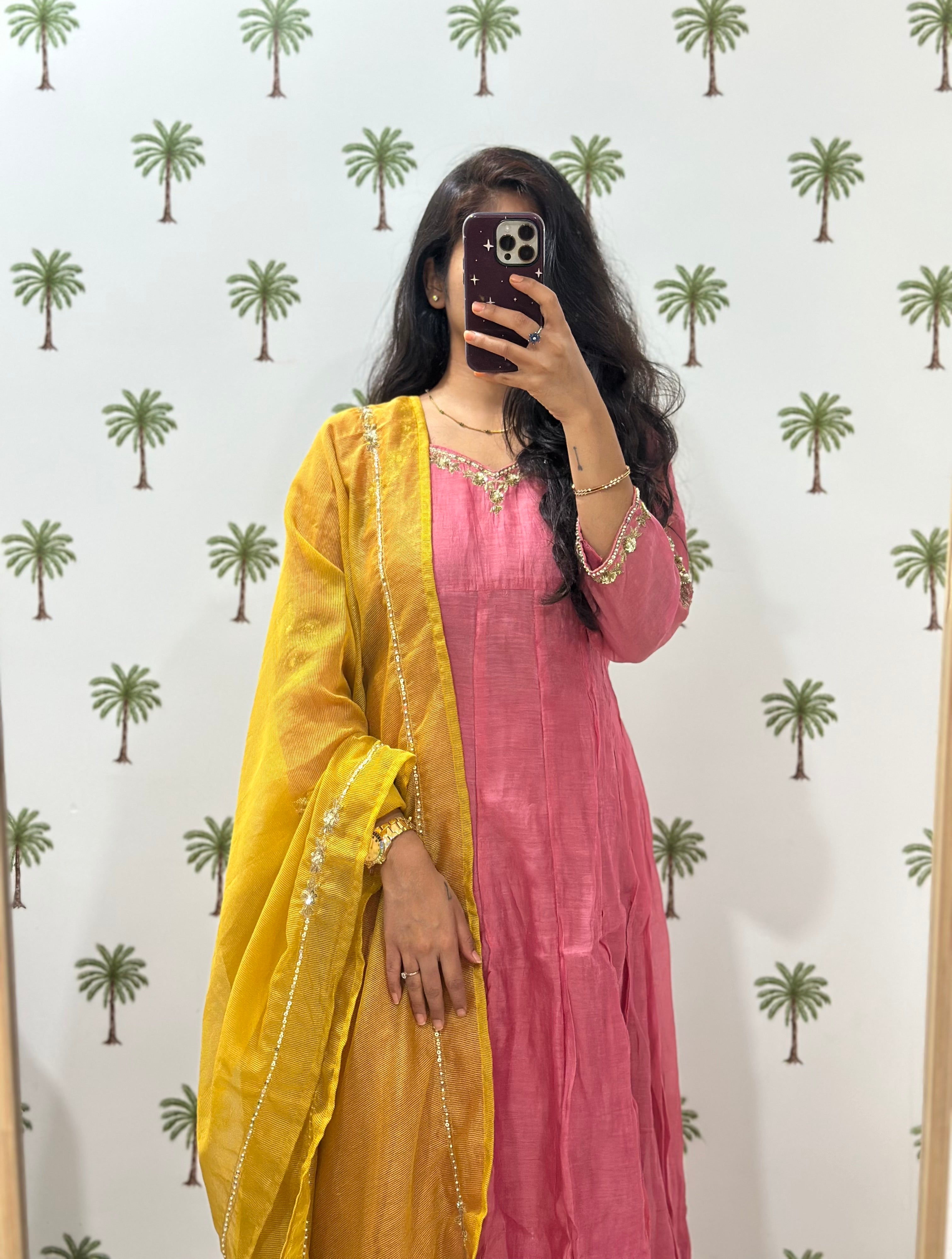 Noor chanderi embroidery set