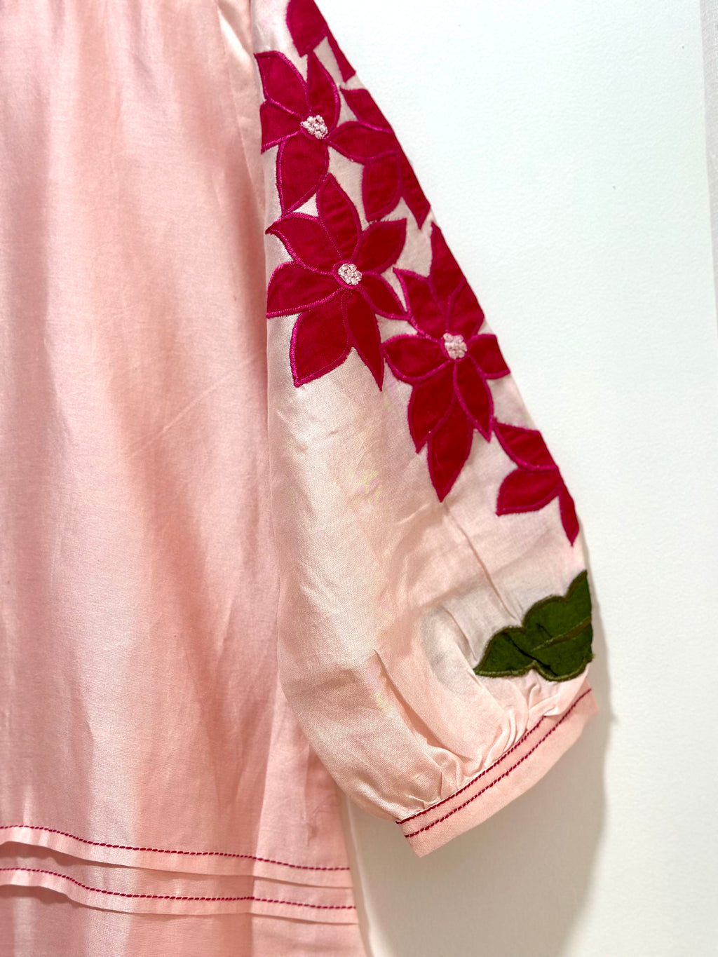 Rose Mist Chanderi Dress