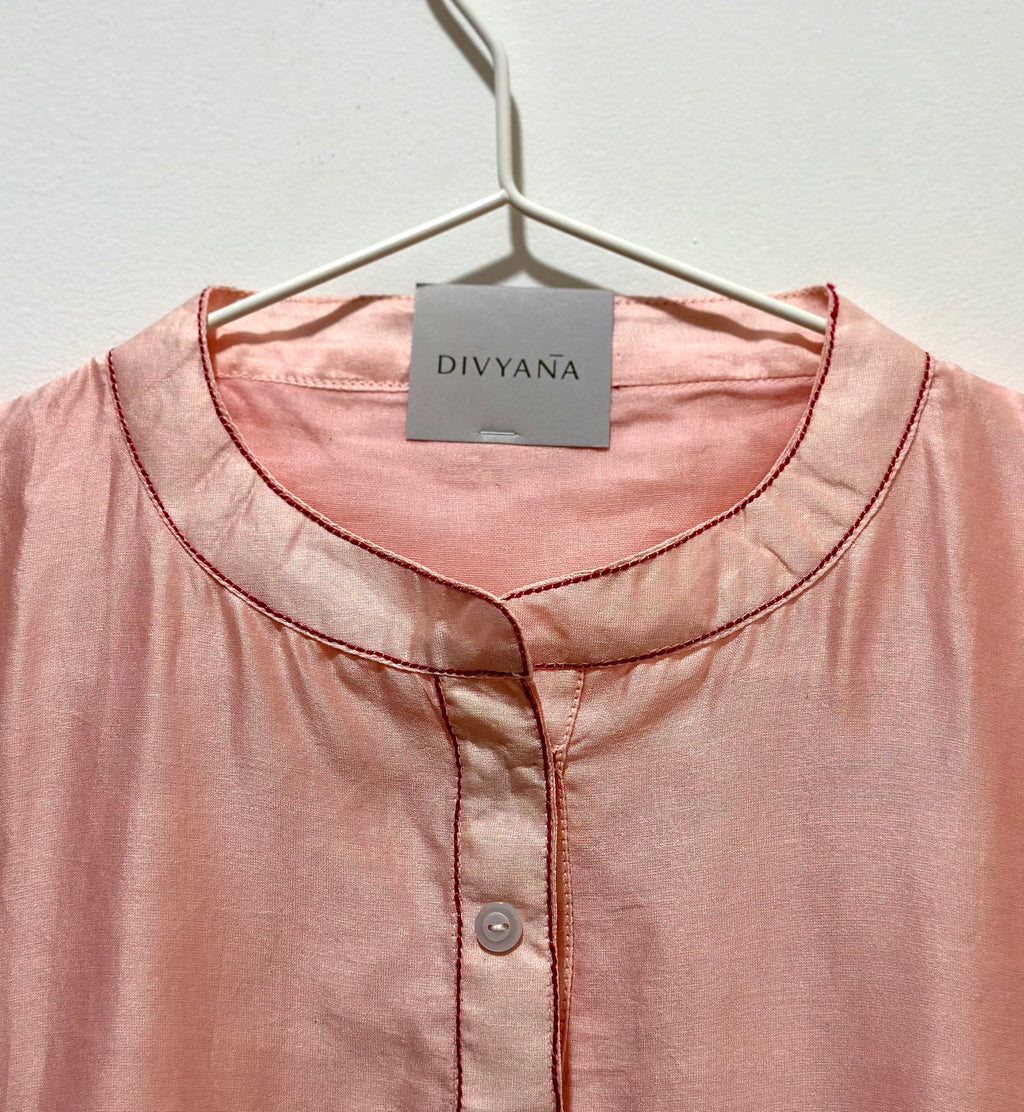 Rose Mist Chanderi Dress