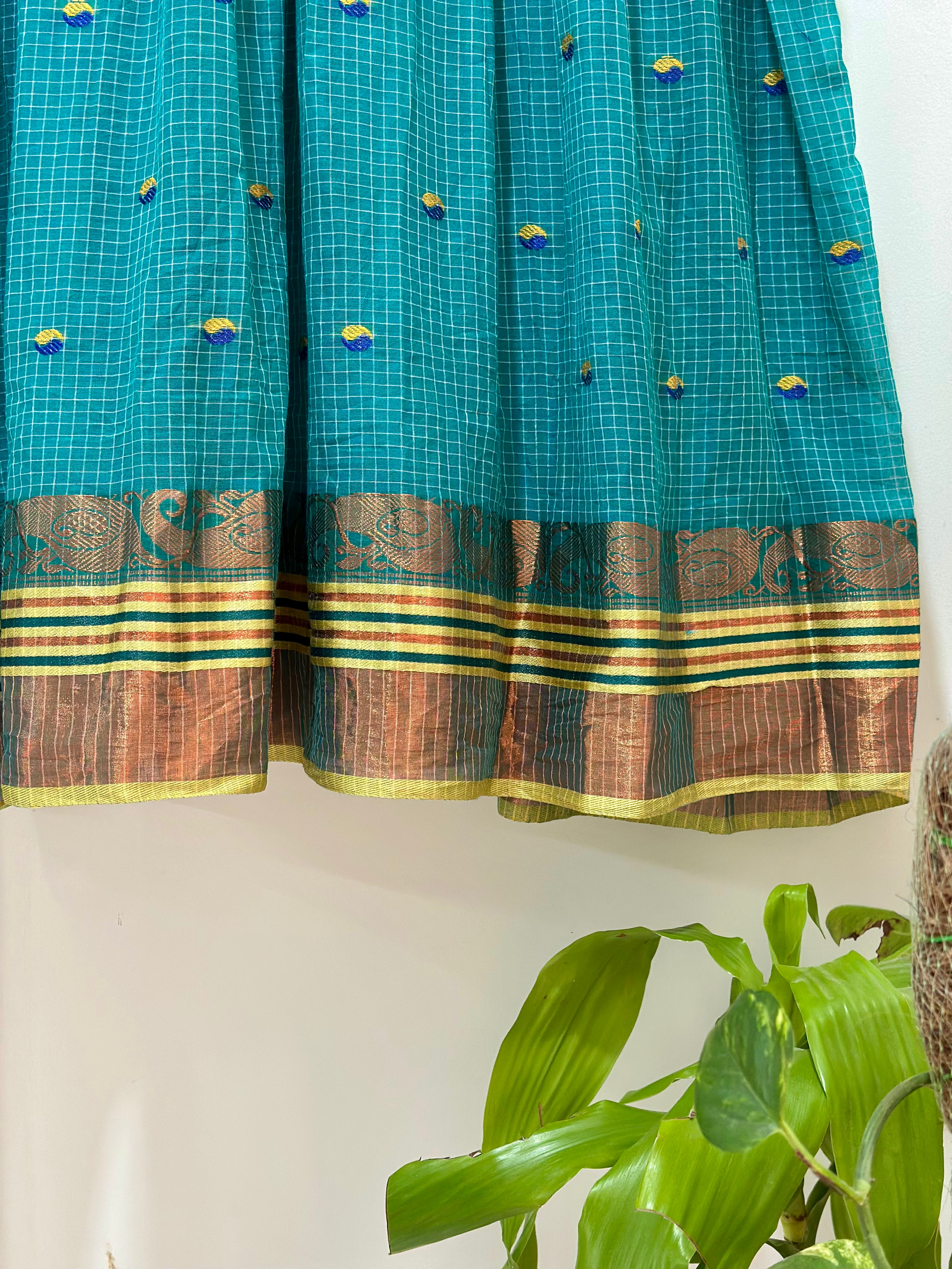 Teal Vintage Bloom Dress