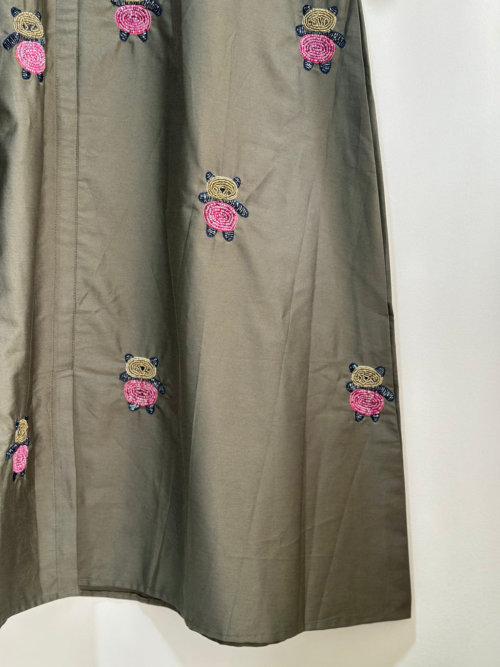 Playful Panda Embroidered Dress