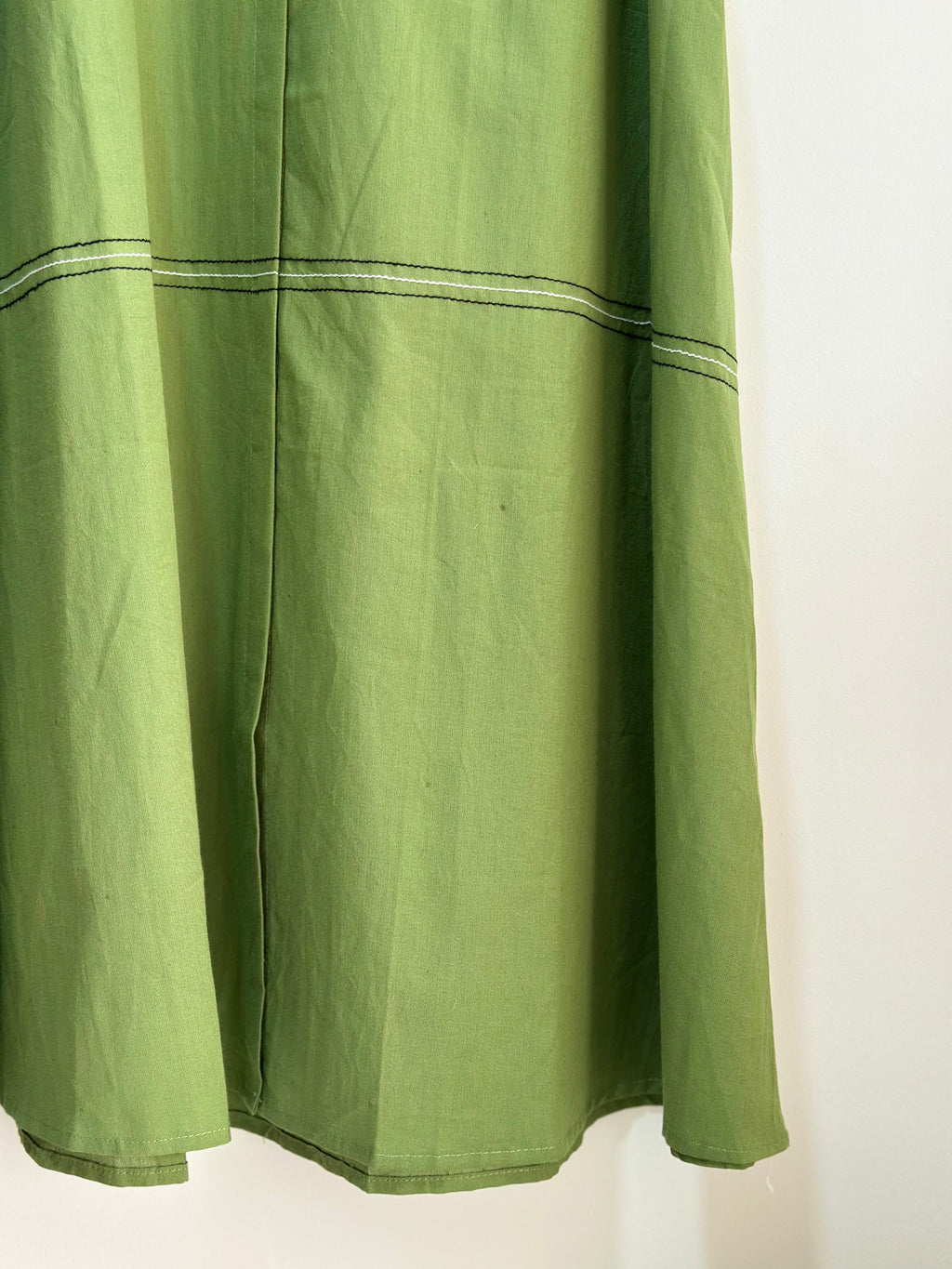 Green Side Tie Dress