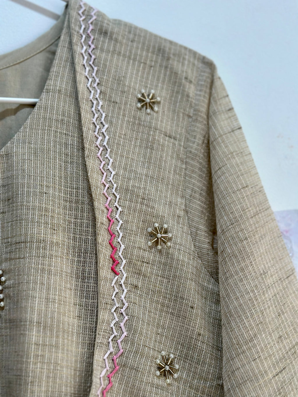 Madhubala-Inspired Beige Kota Dress