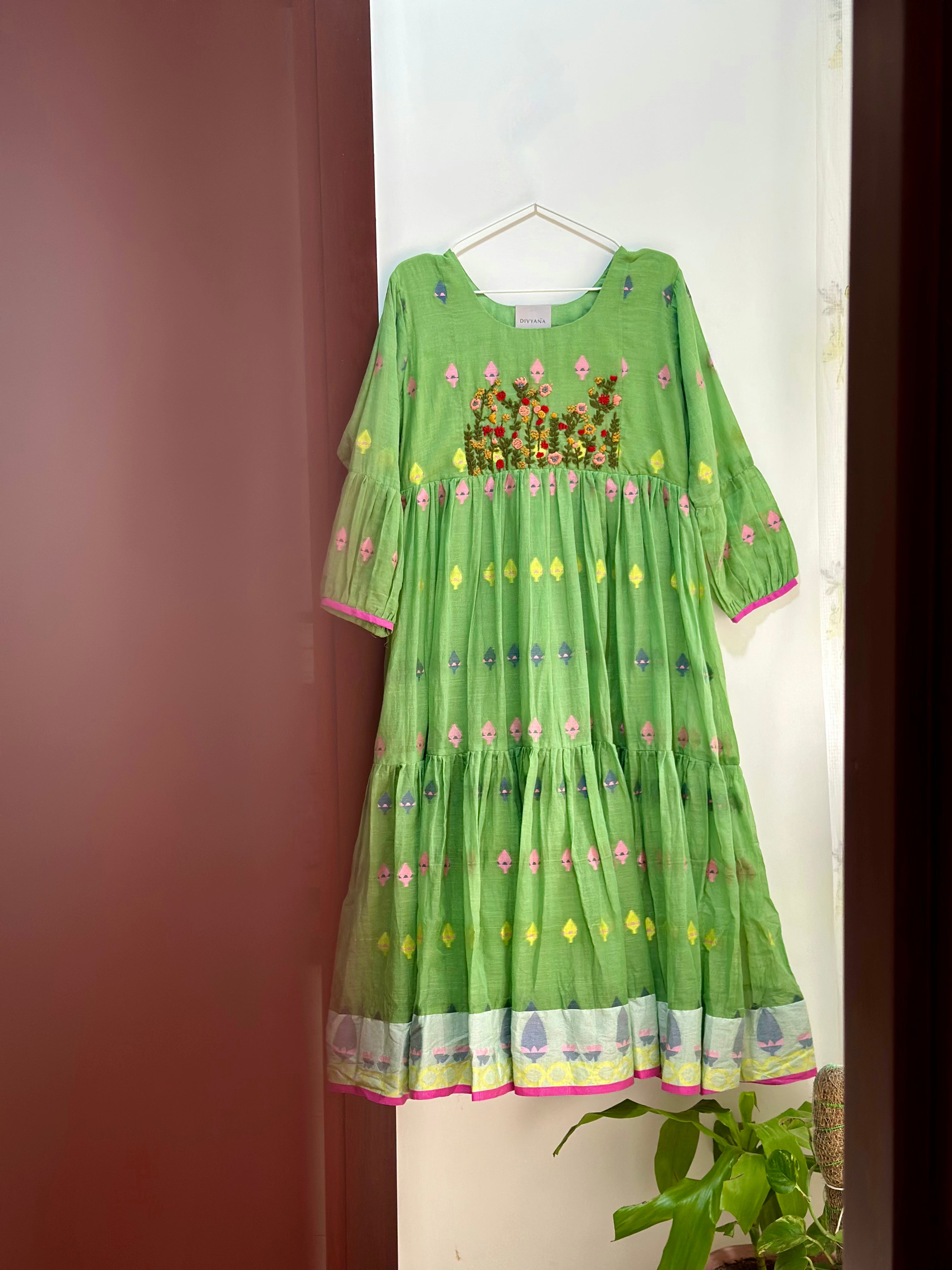 Meadow Weave Embroidered Dress