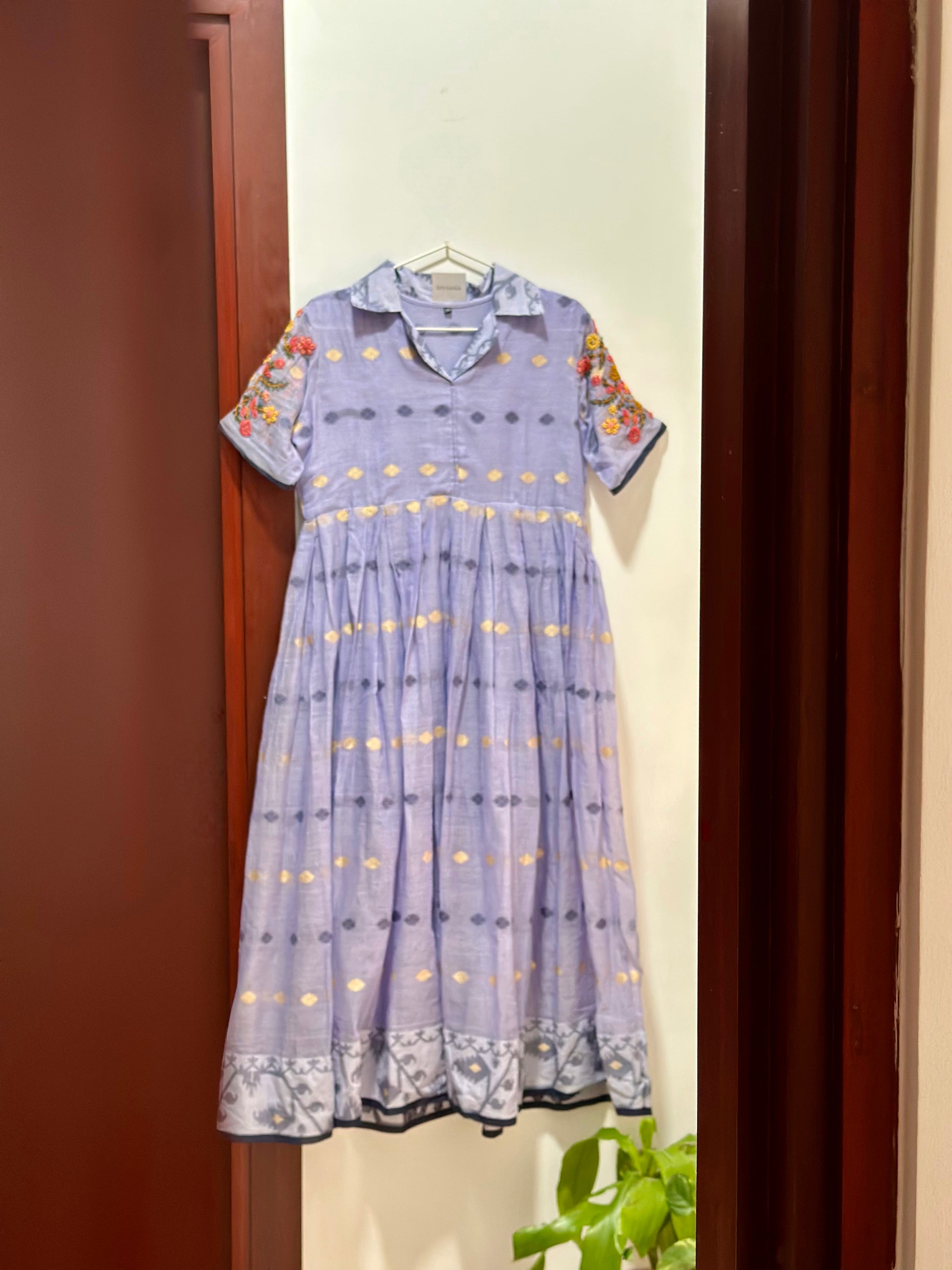 Tara Jamdhani Mul Cotton Dress
