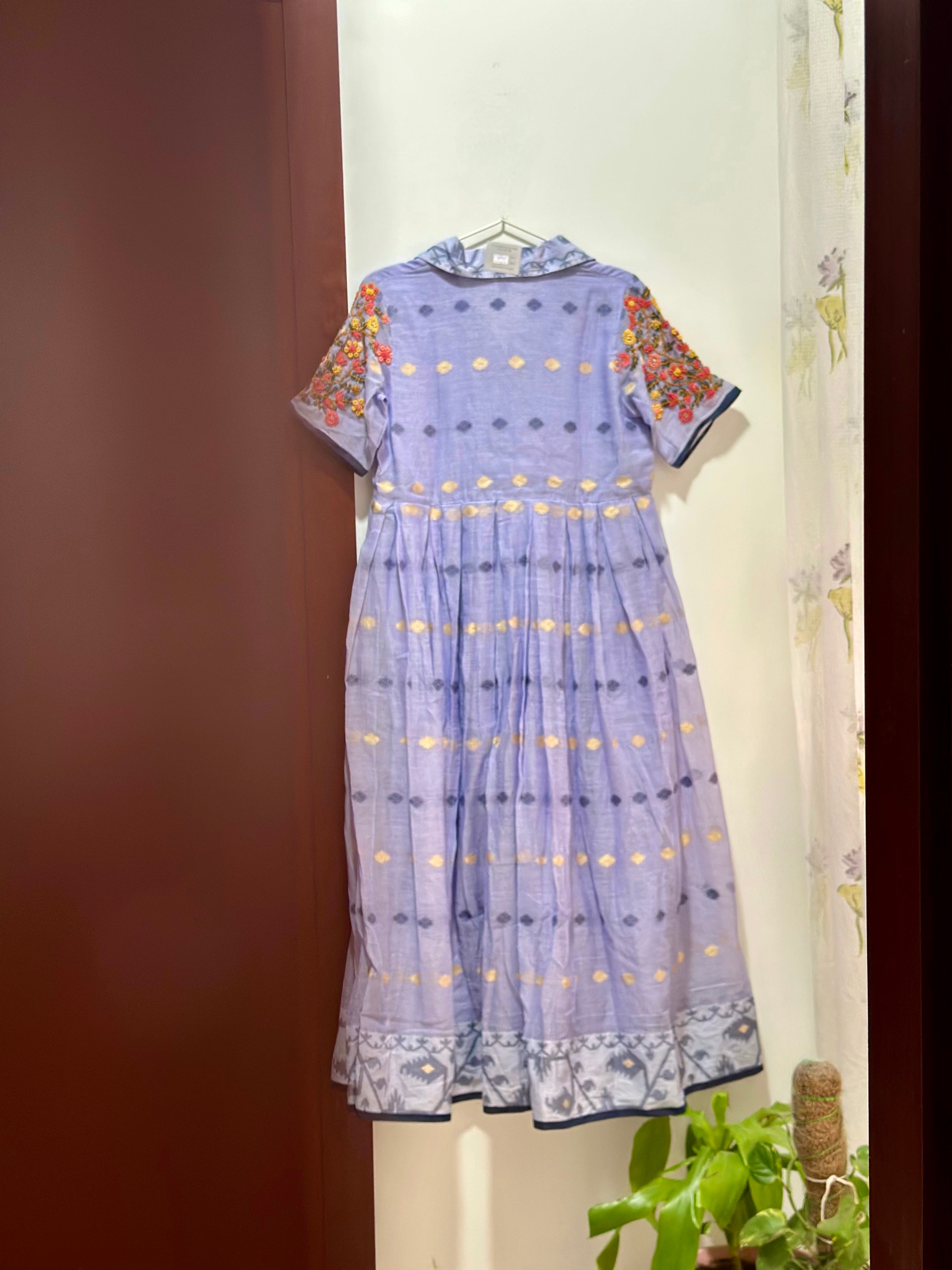 Tara Jamdhani Mul Cotton Dress