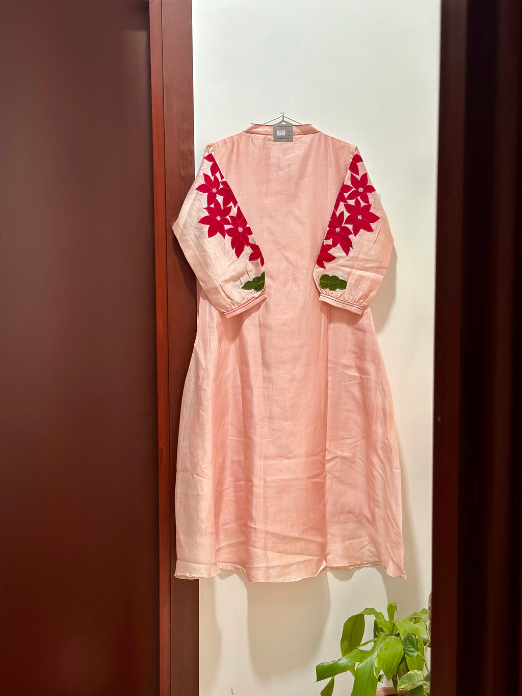 Rose Mist Chanderi Dress