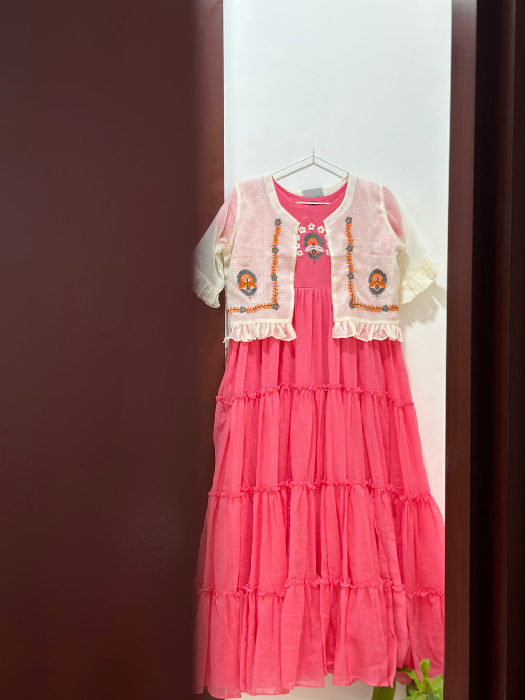 Peach Glare Maxi Dress