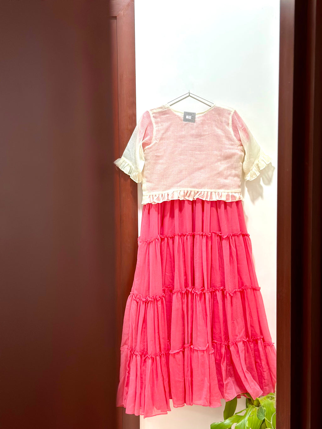 Peach Glare Maxi Dress