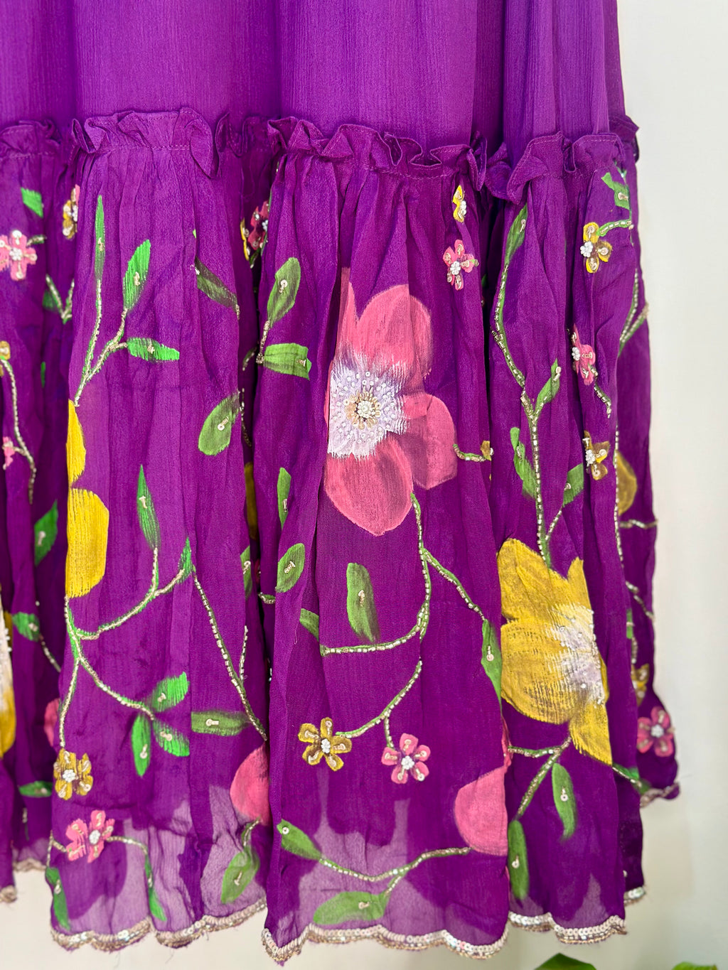 Violet Garden Georgette Dress