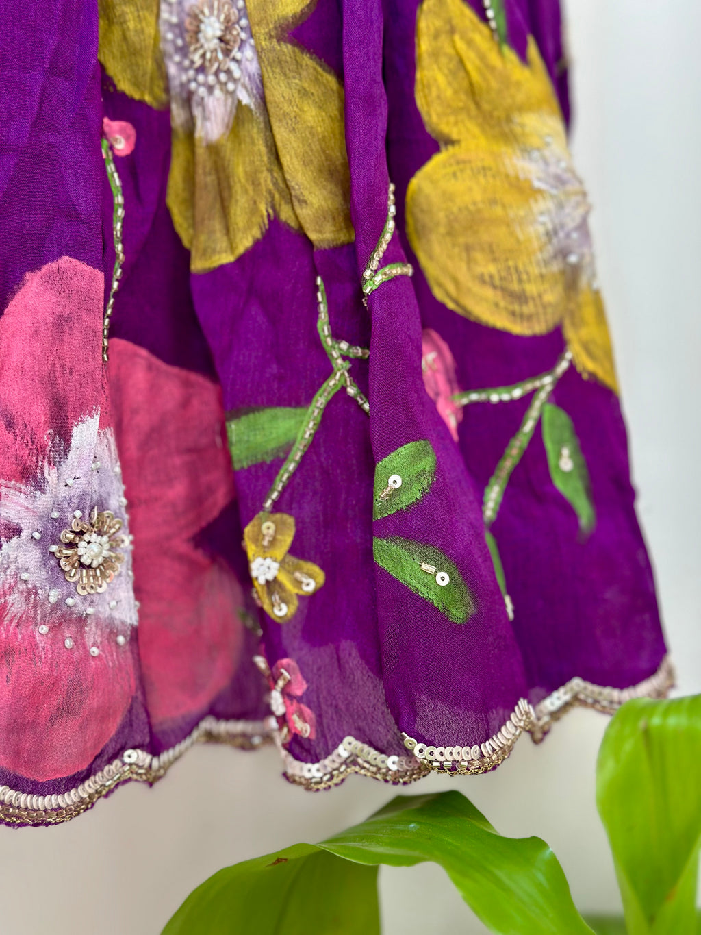 Violet Garden Georgette Dress