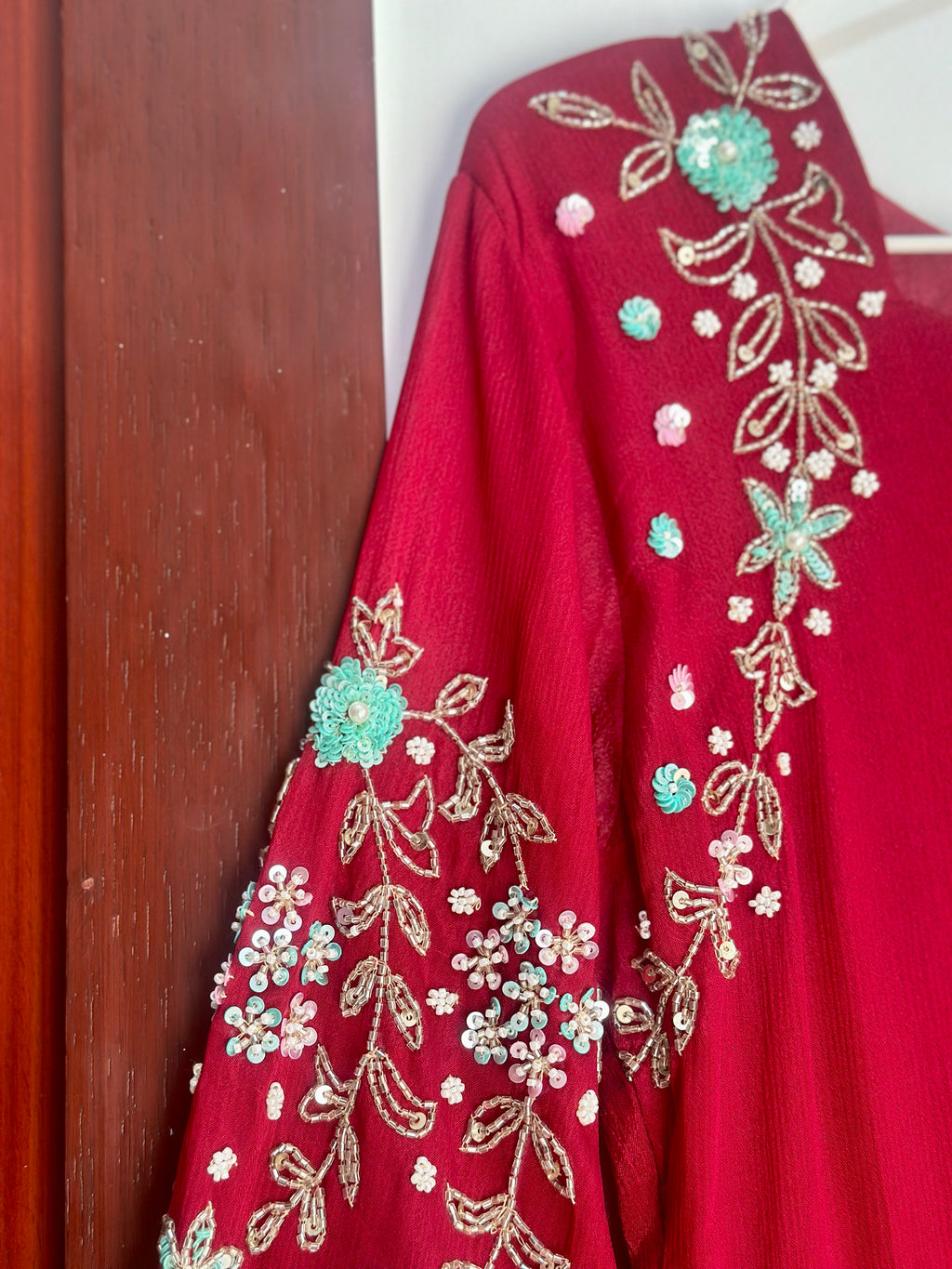Wine Shine Chinnon Dress