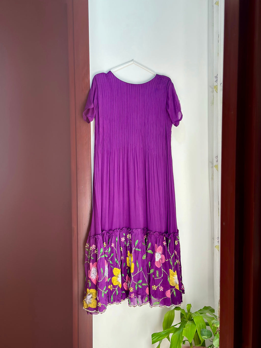 Violet Garden Georgette Dress