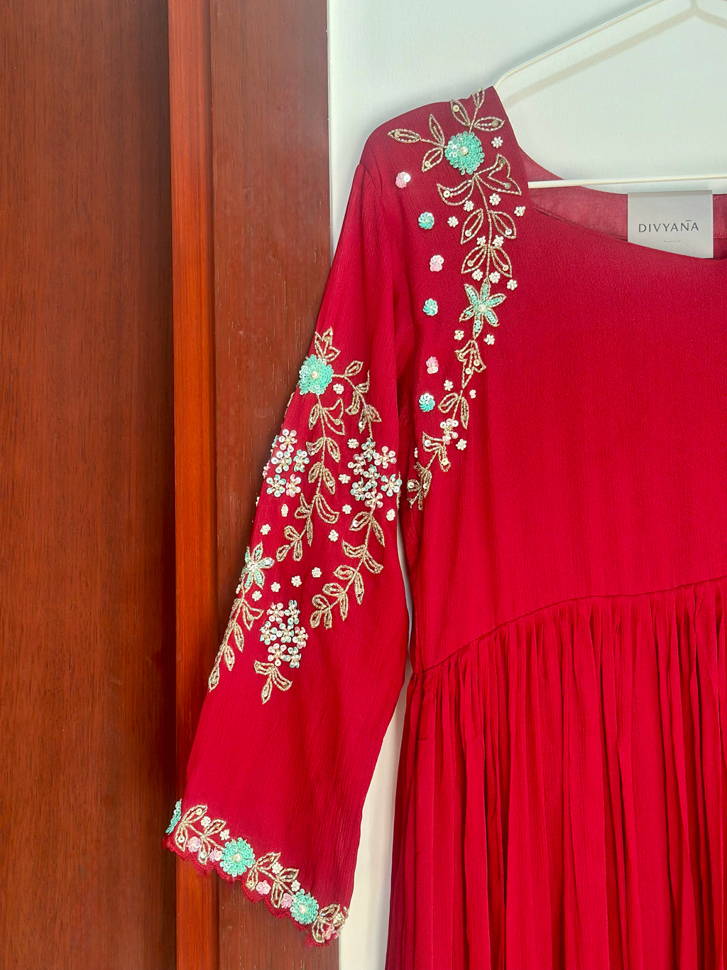 Wine Shine Chinnon Dress