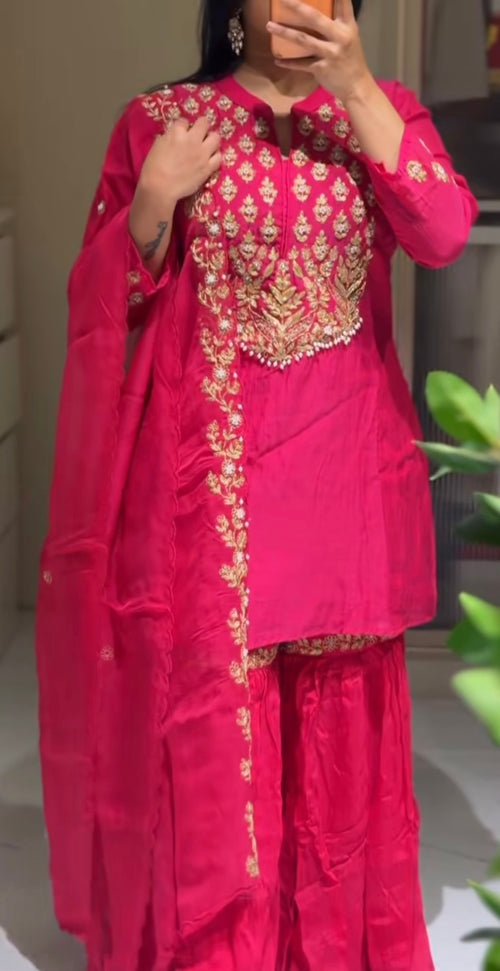 Ayaana pink sharara set