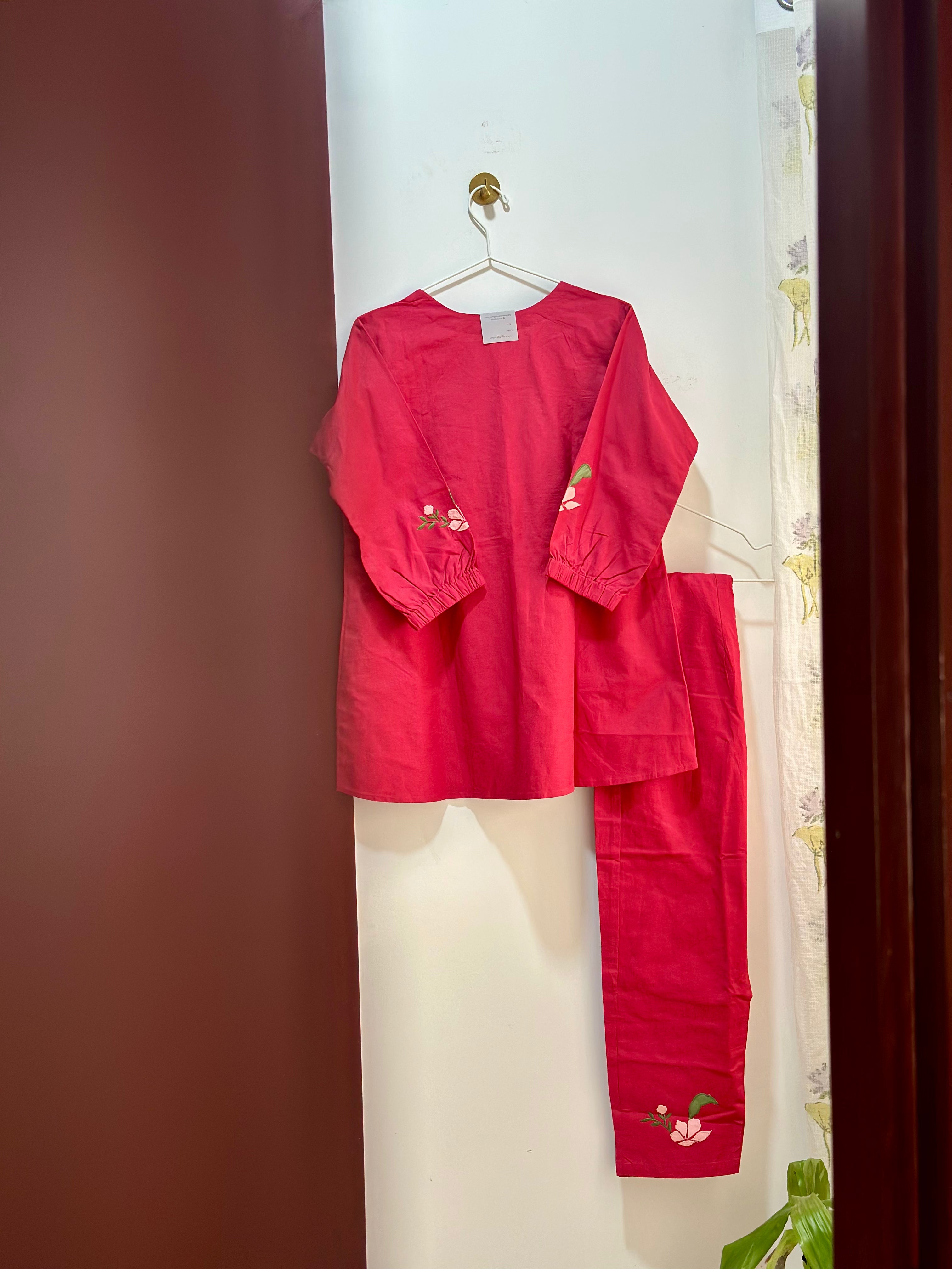 Ira Embroidered Cotton Co-ord Set