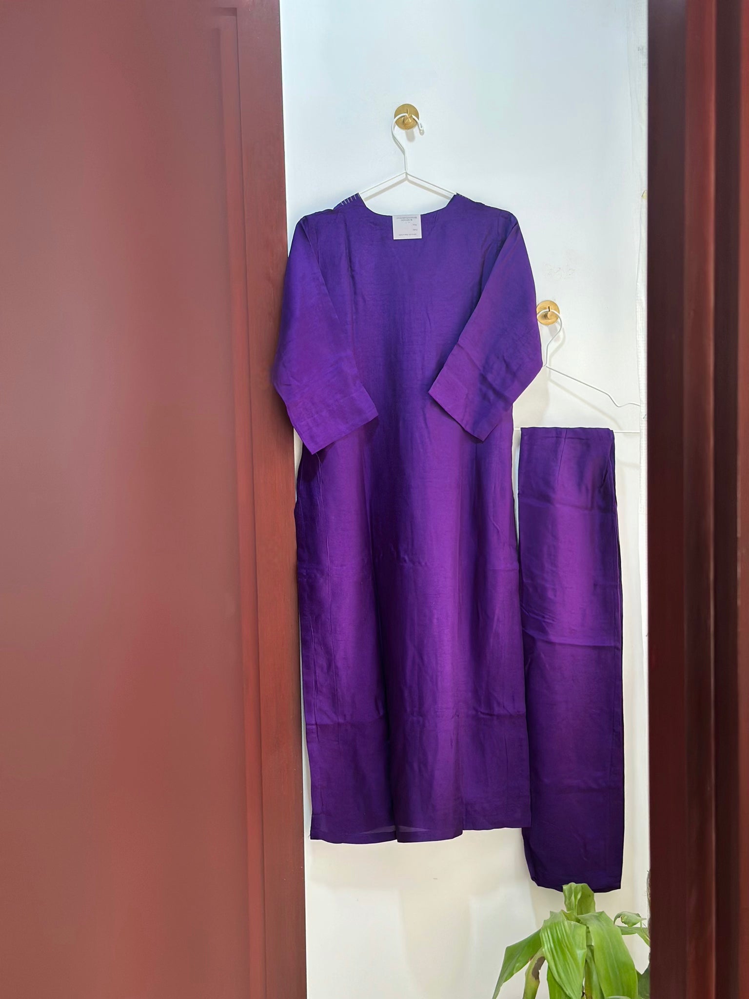 Crochet × Chanderi Co-ord Set