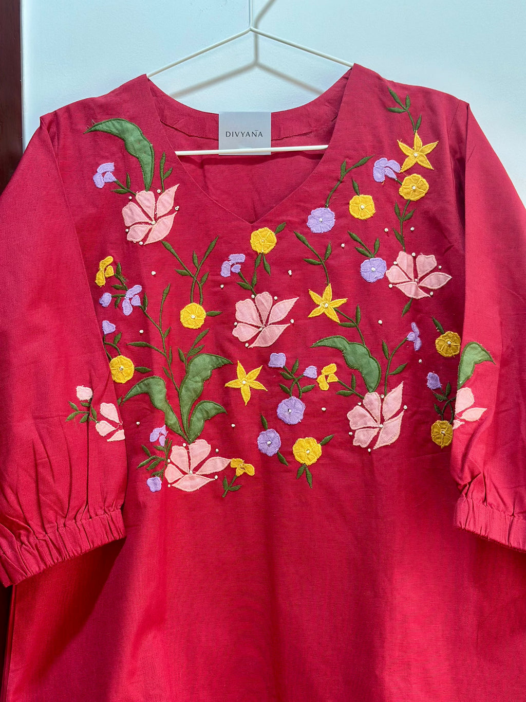 Ira Embroidered Cotton Co-ord Set