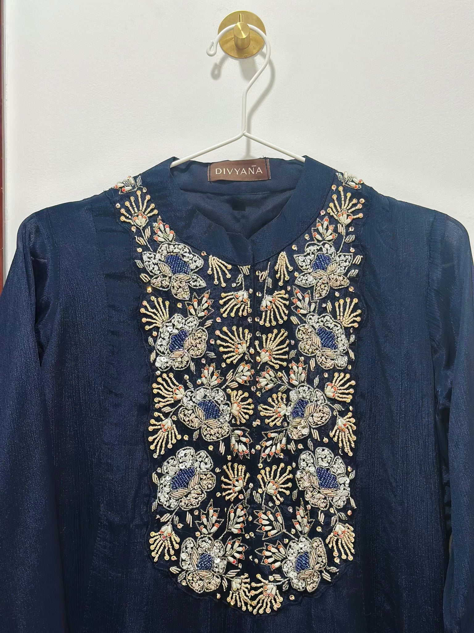 Tarini midnight blue anarkali