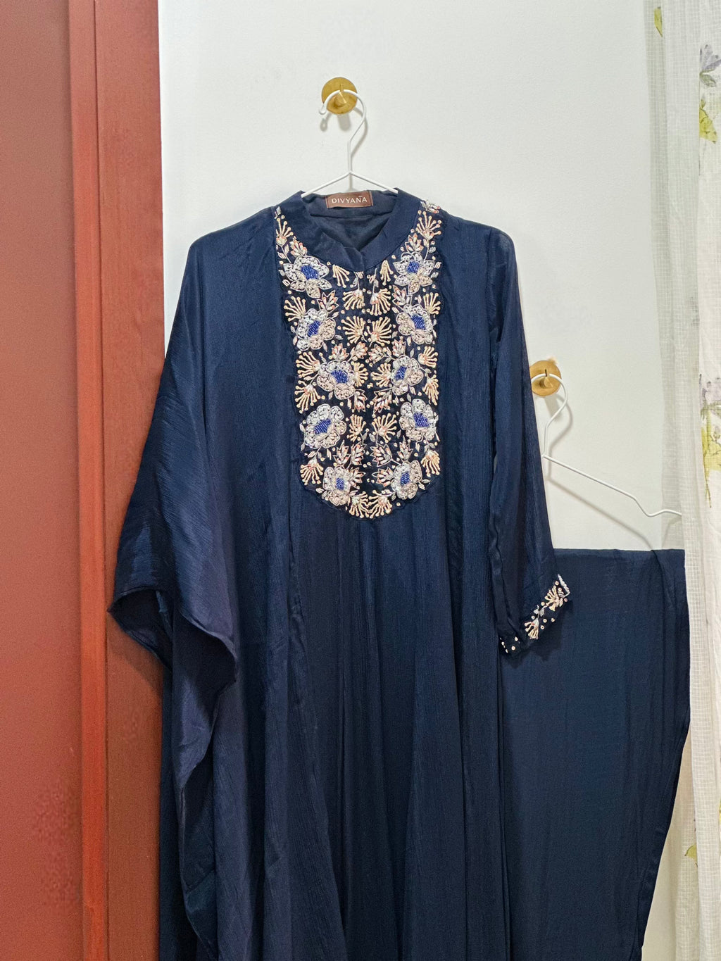 Tarini midnight blue anarkali