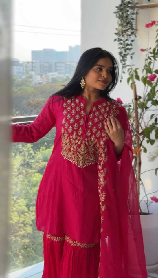 Ayaana pink sharara set